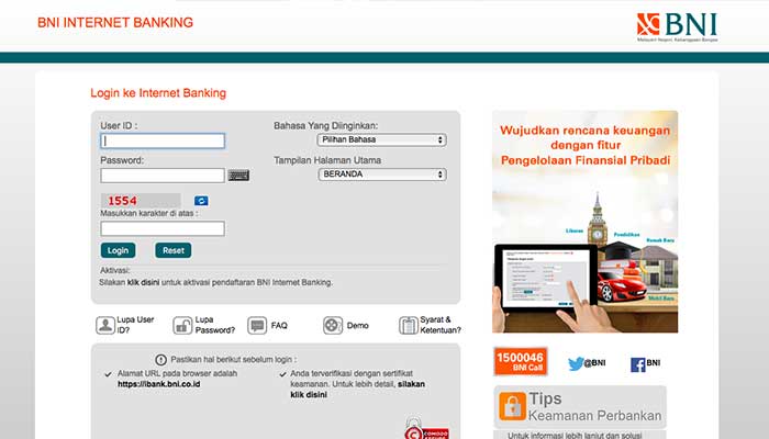 Internet Banking BNI Internet Banking BNI