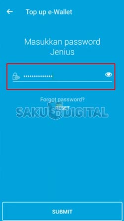 13 Masukkan Password Jenius