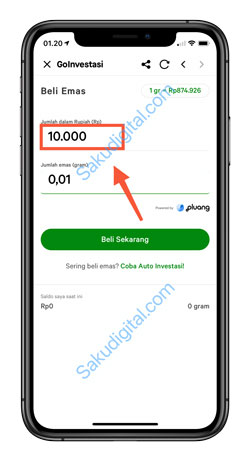 4 Tentukan Nominal Transaksi