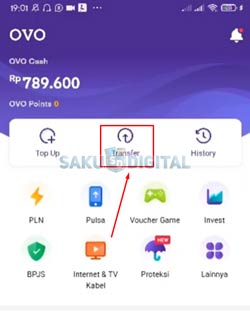 2 Pilih Menu Transfer