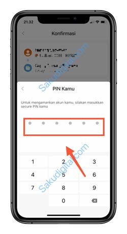 8 Masukkan PIN SeBank