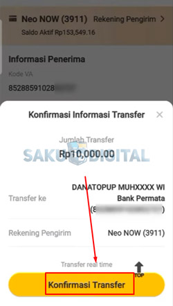 13 Konfirmasi Transfer
