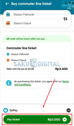 5 Tap Pay Ticket