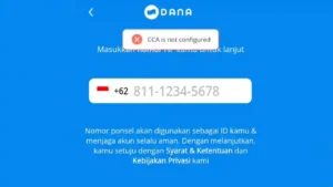CCA is Not Configured Artinya Apa di DANA? Penyebab dan Cara Mengatasi